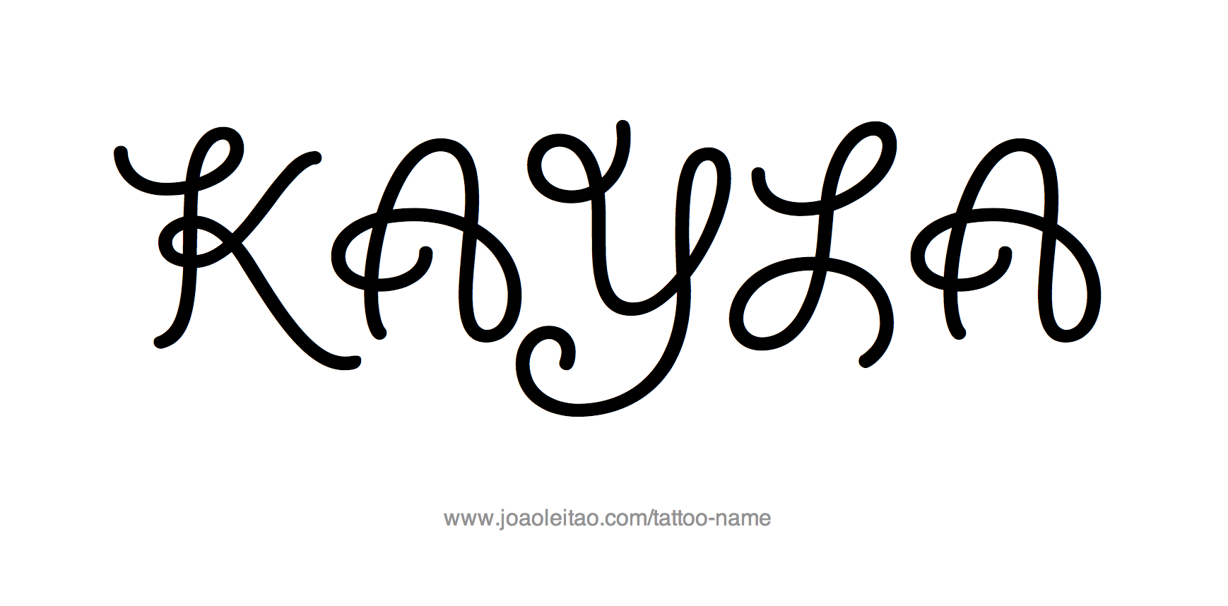 Kayla Name Tattoo Designs